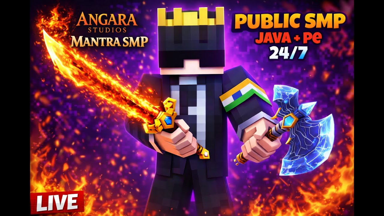 Minecraft SMP LIVE || PUBLIC SMP 24/7 JAVA + BEDROCK