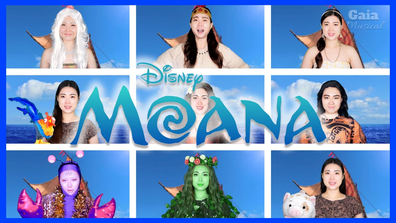“MOANA MEDLEY” (One Woman Cover) I LOVE DISNEY♥ GAIA MUSICAL