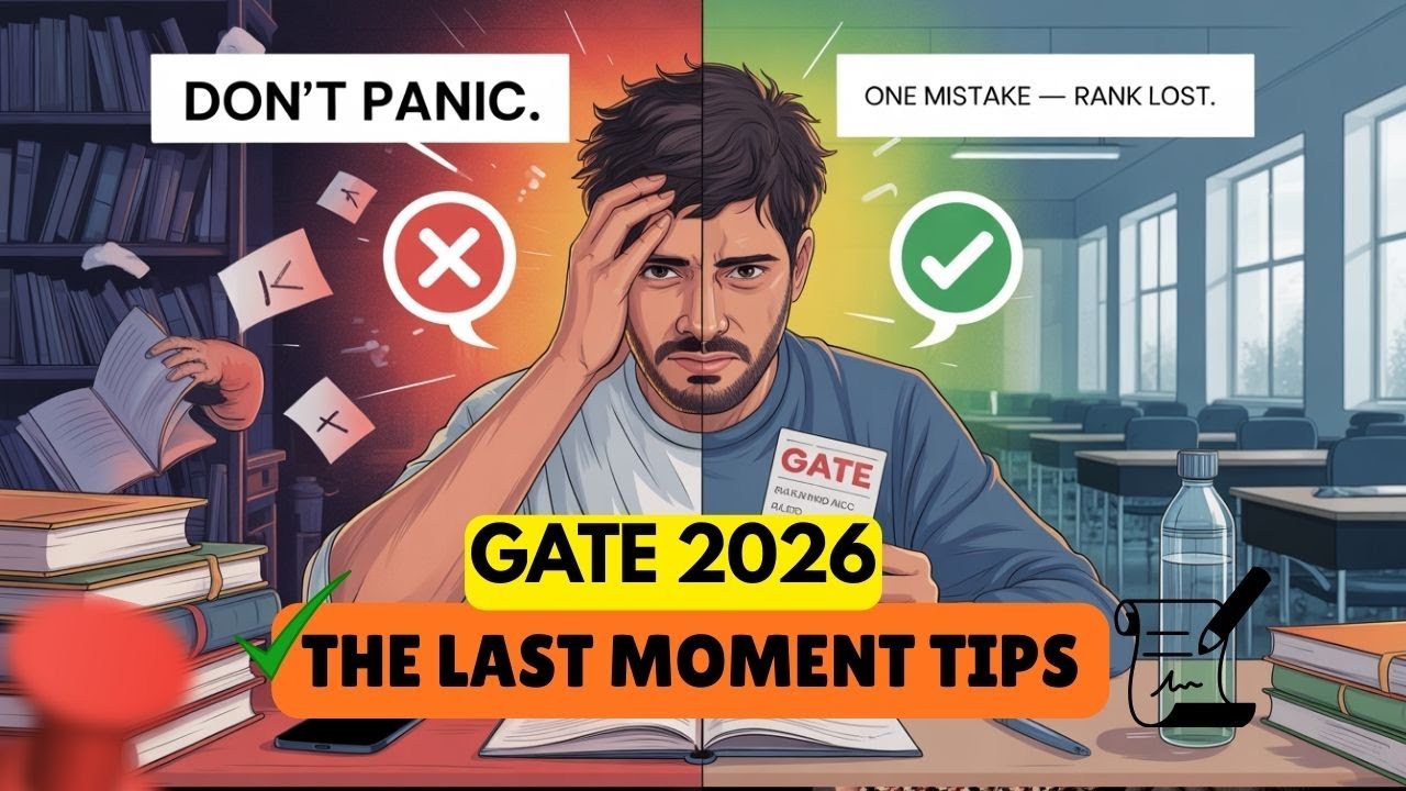 GATE Exam Last Moment Tips To Improve Your Rank 📈💯 | GATE 2026