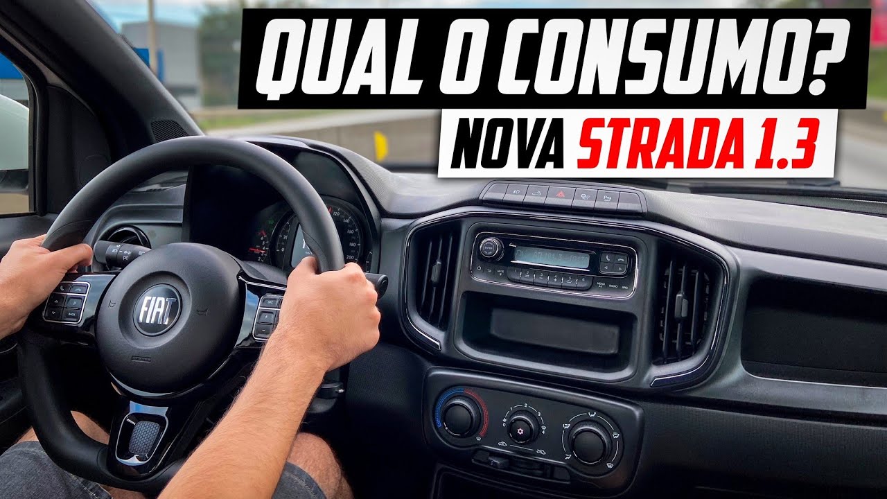 CONSUMO M&Eacute;DIO NA CIDADE E ESTRADA | NOVA FIAT STRADA 1.3 FREEDOM 2022 CABINE SIMPLES (CP)