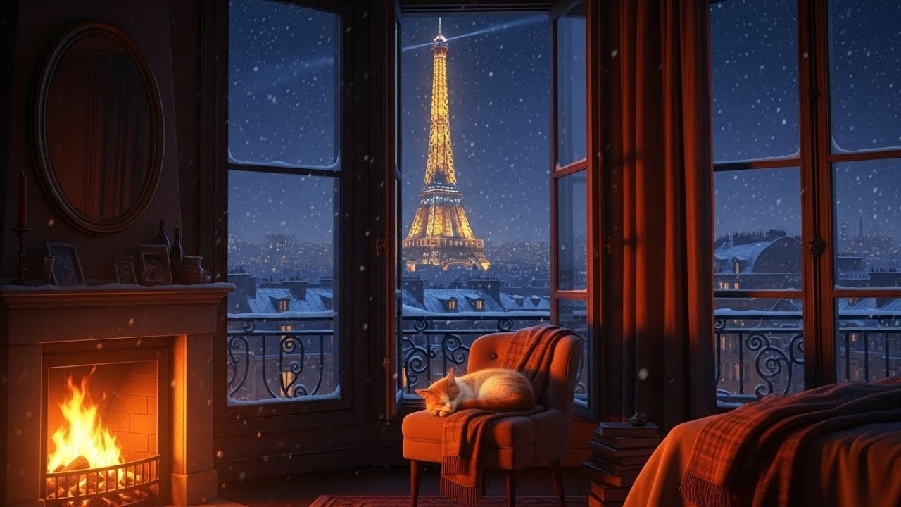 a peaceful night in the 1950s with oldies playing in another room for chilling, Vol. 3