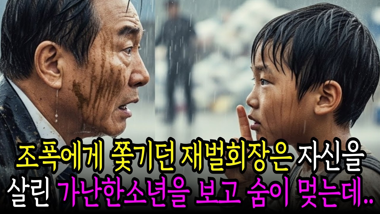 “쉿! 저만 따라오세요” 조폭에게 쫓기던 백만장자 재벌회장님은 자신을 구해준 가난한 고아 천재소년의 얼굴을 보고 숨이 멎는데..!|오디오북 |노후사연 |반전사연|시니어사연
