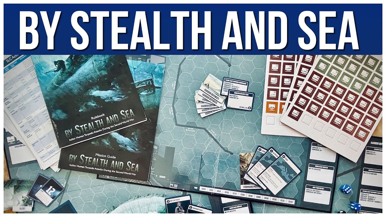 By Stealth and Sea Unboxing / Dan Verssen Games DVG - Historical Game - Wargame - David Thompson