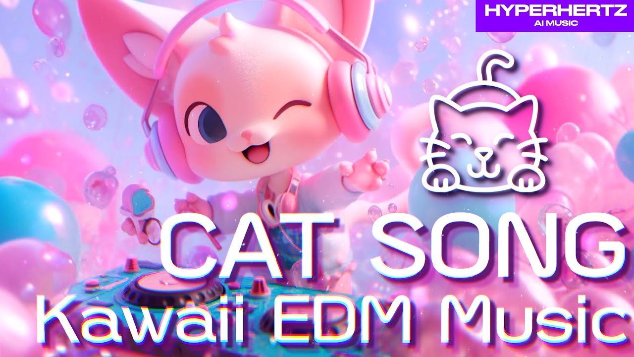 Meow meow meow nyan 😸 Kawaii EDM electro pop cat music for Cat & Cat maybe for dog too - HyperHertz