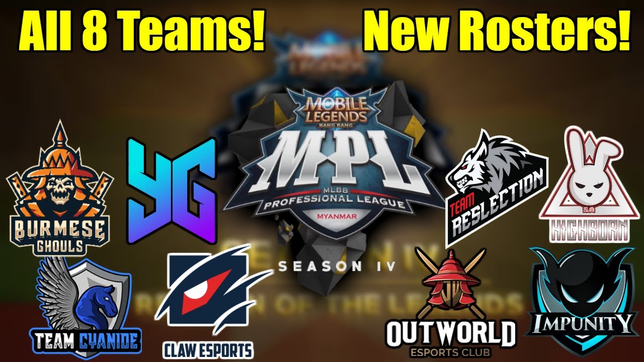 Mobile Legends - MPL MYANMAR SEASON 4 ALL TEAMS AND NEW ROSTERS!