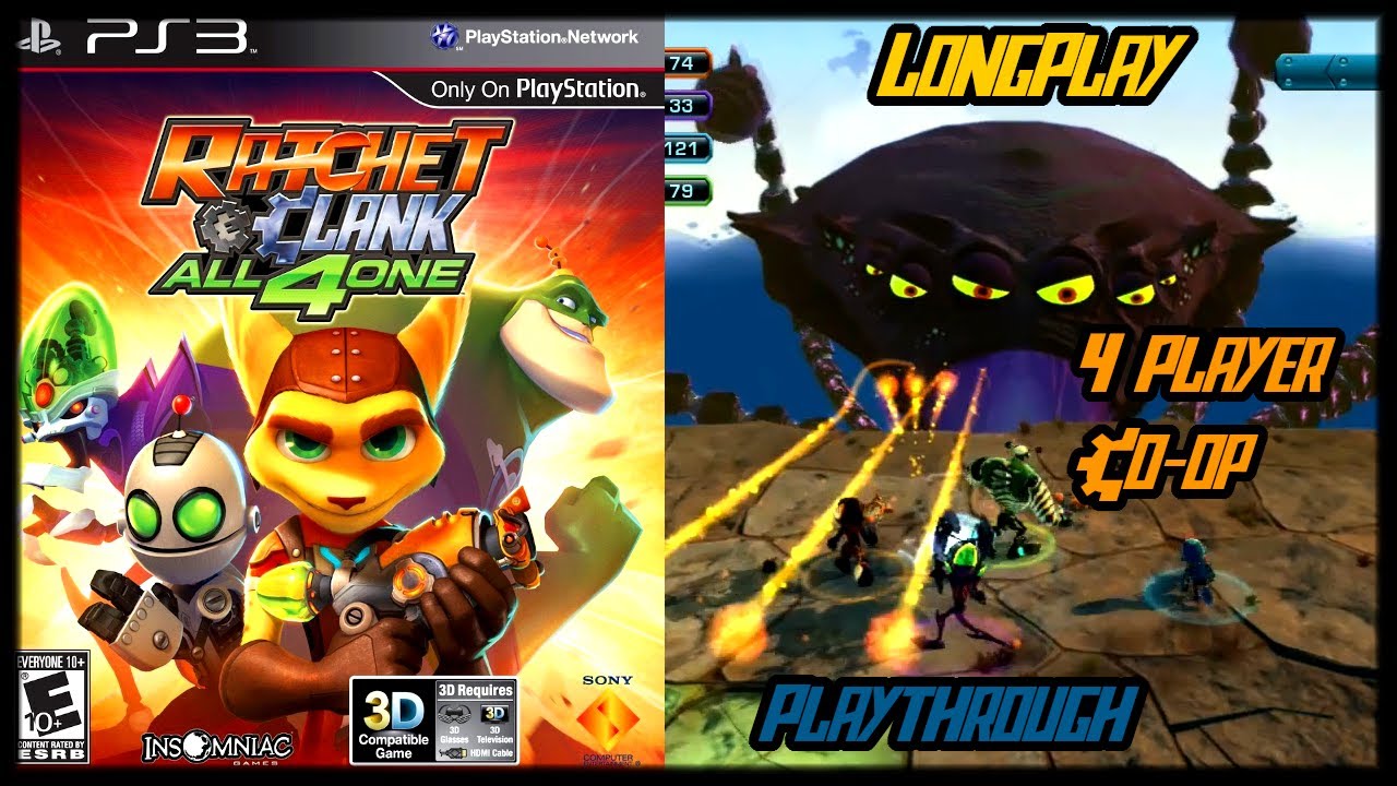 Ratchet & Clank: All 4 One - Longplay (4 Player Co-op) Full Game Walkthrough (No Commentary)