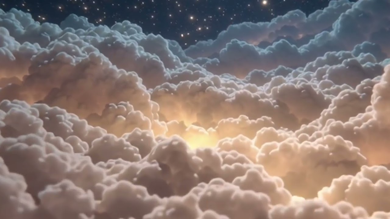 Night Time Clouds for Sleep 🌙 Ambient Music for Sleeping (2 Hours)