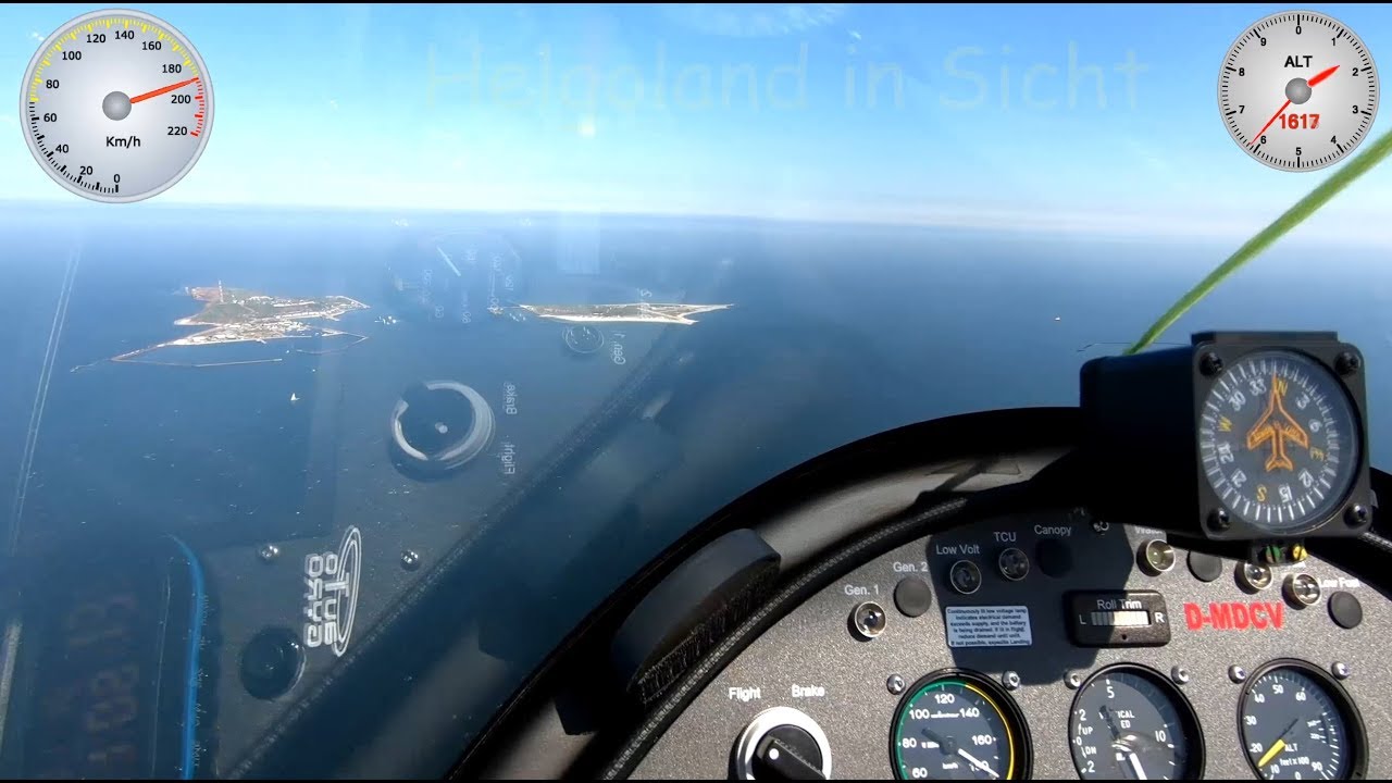 Tragschrauberflug nach Helgoland