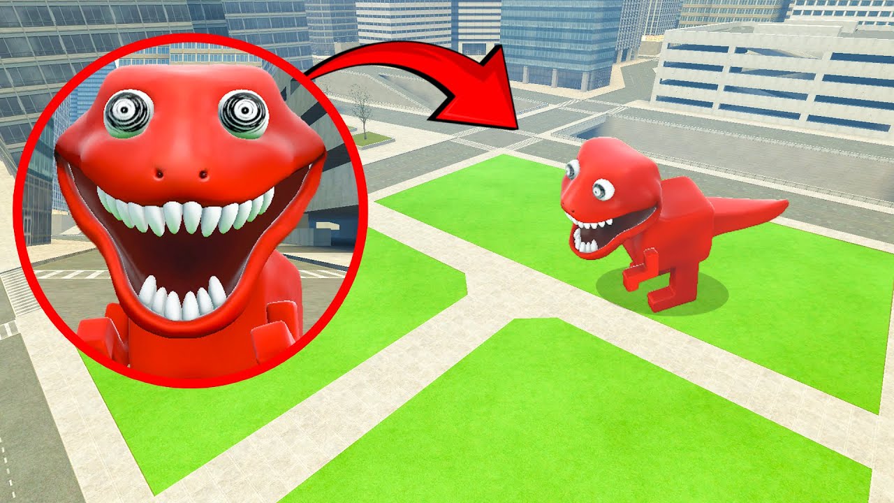 I CATCH CHROME DINO IN CITY in Garry's Mod