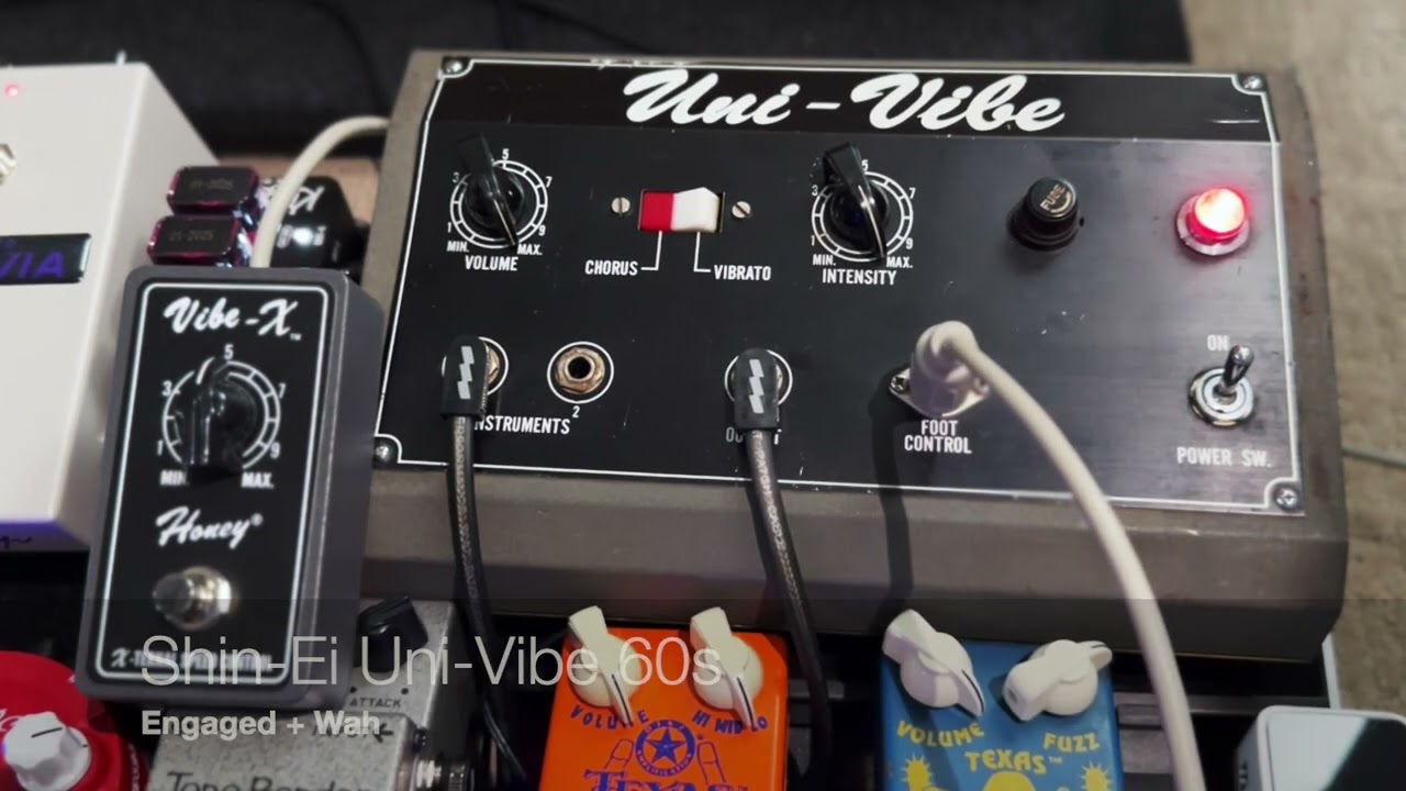 Shin-Ei Uni-Vibe Vintage vs. Argenziano Gypsy Vibe