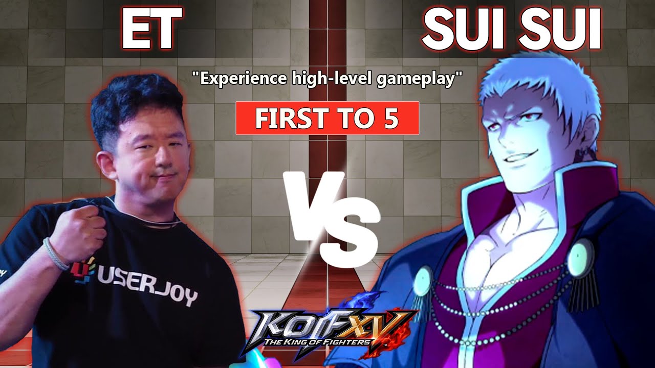 KOF XV 👽 Sui Sui (Clark, O. Yashiro, Ralf) vs ET (Random) - First to 5 KOFXV