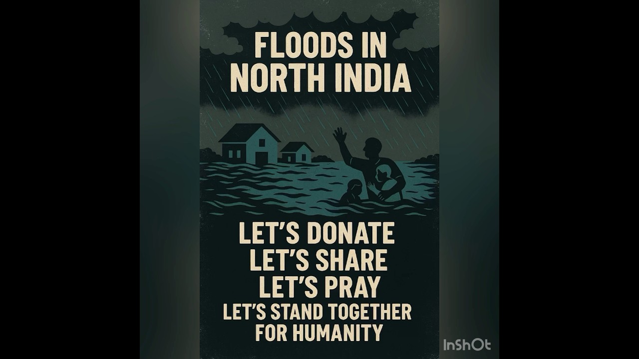 North India Floods 2025 | 🌊 Let’s Donate, Share, Pray & Stand Together for Humanity 🙏🏻