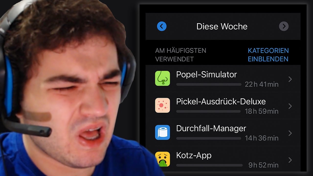 Verrückte Bildschirmzeiten von Zuschauern