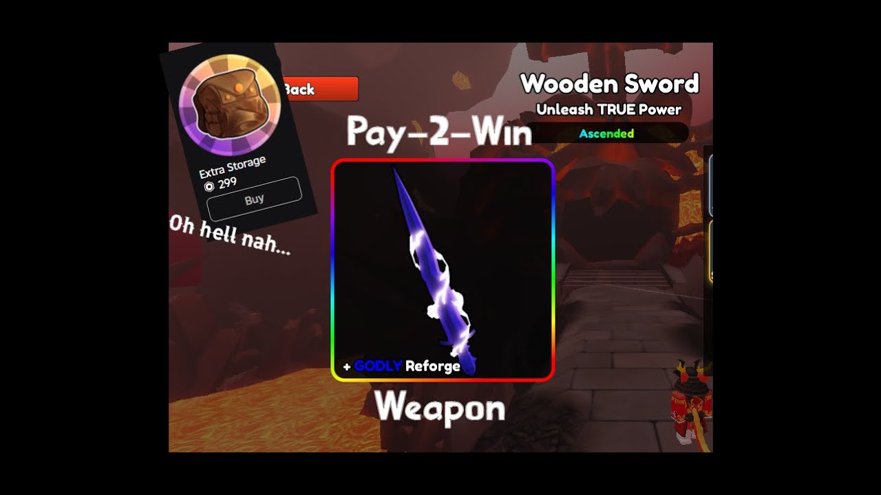 Elemental Dungeons | Ascended Wooden Sword is Pay-to-Win