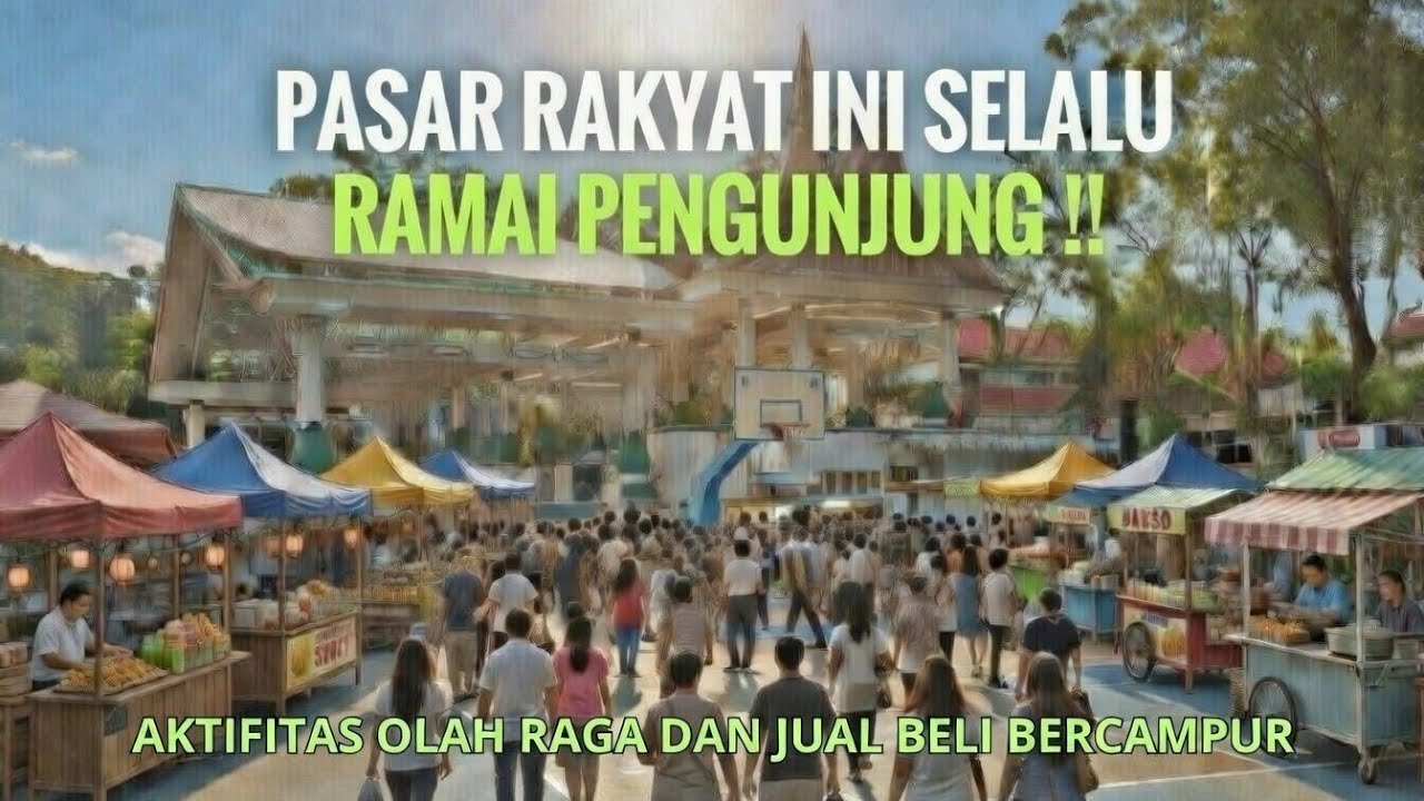 MEMBLUDAK ,‼️PENGUNJUNG PASAR RAKYAT INI RAMAINYA GA ADA OBAT ⁉️
