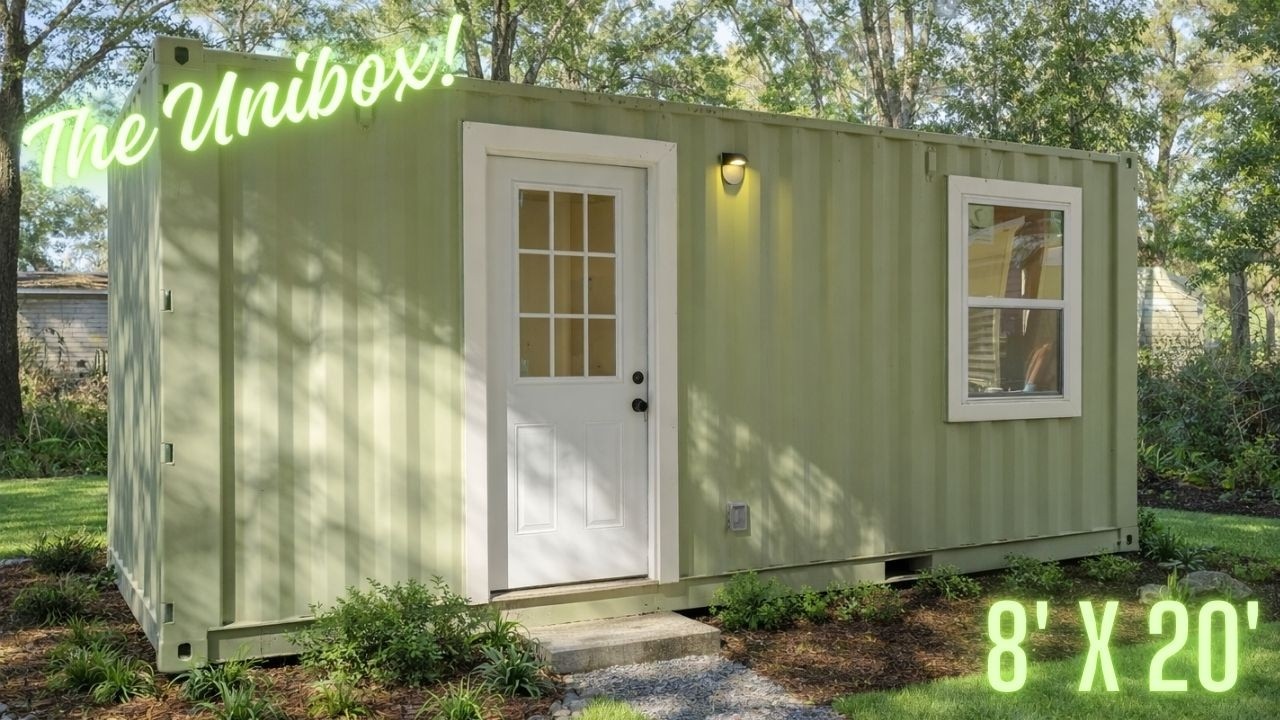 Наш самый первый обзор контейнерного дома-миниатюры! Посмотрите на Unibox от Craftsman Tiny Homes...
