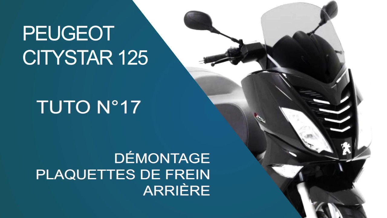 PEUGEOT CITYSTAR 125 changement plaquettes de frein arrière
