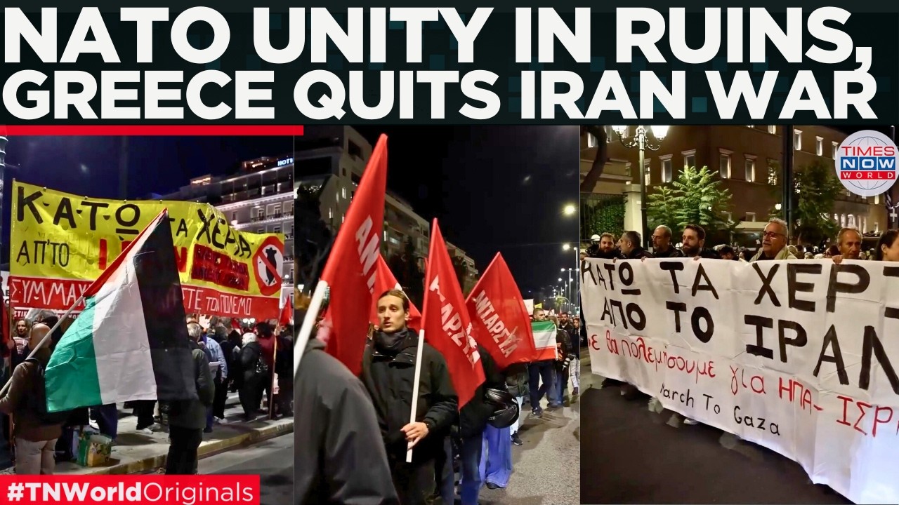 WATCH: Greece Revolts Against NATO Over U.S. Iran Strikes; Demands Base Closures  | Times Now World