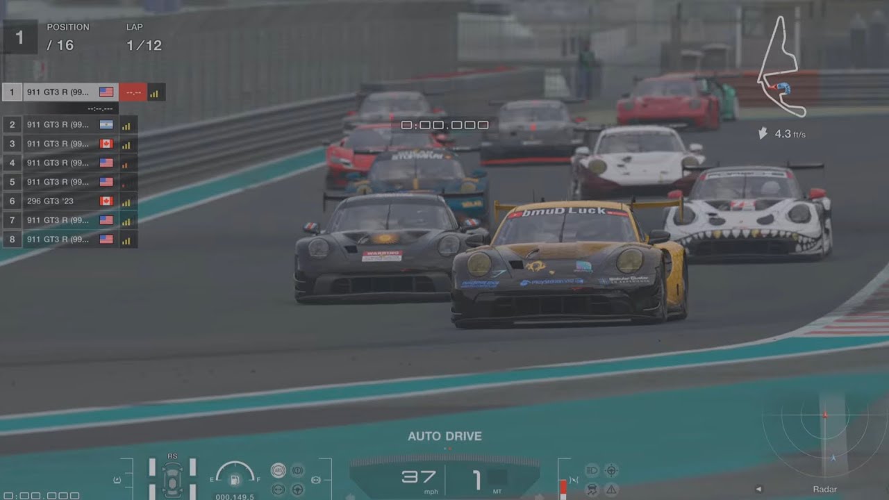 Daily Race Yas Marina Circuit P1 Finish Pole Position Clean Race