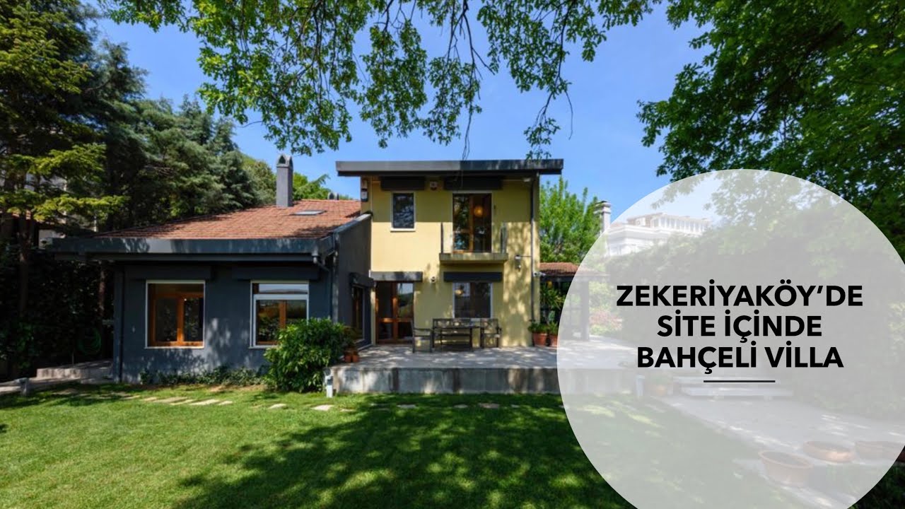 Zekeriyaköy’de Bahçeli Satılık Villa | Garanti Koza Evleri