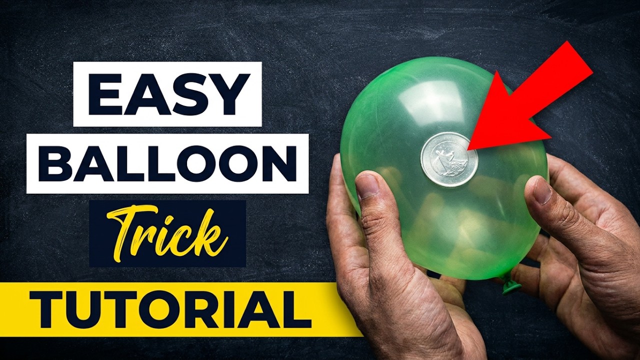 👉 Easy Coin & Balloon Magic Trick – Visual Penetration Anyone Can Do!