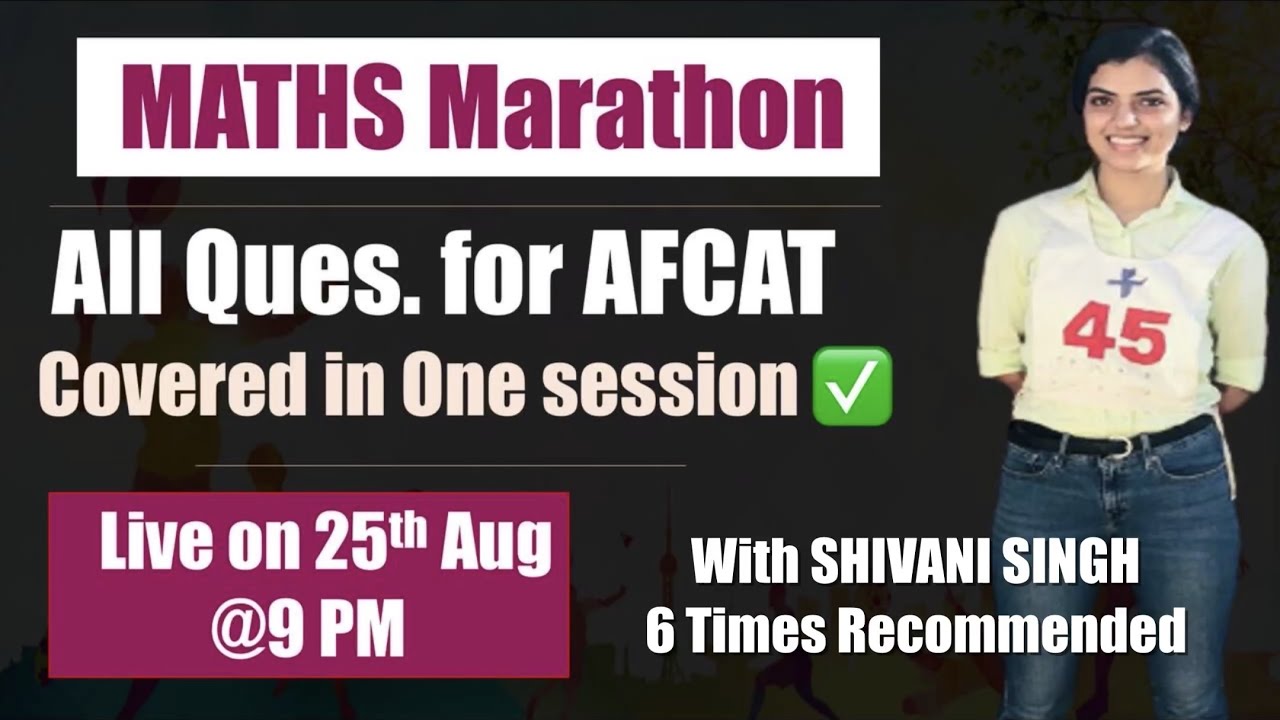 TARGET AFCAT 2 2021| MATHS MARATHON | Often Repeated Ques | Insight SSB