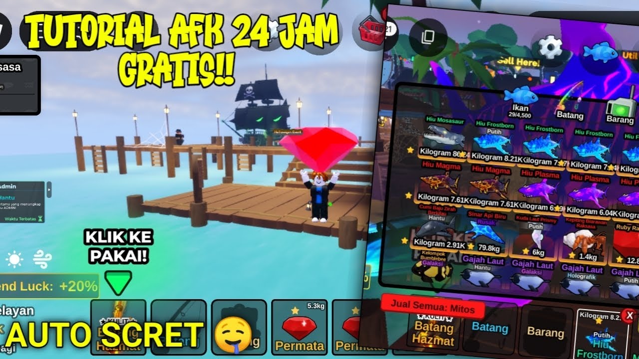 TERBARU! CARA AFK 24 JAM FISH IT GRATIS