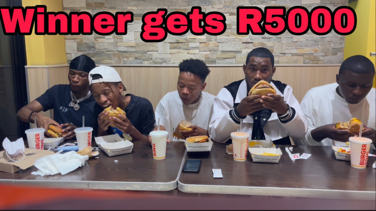 Eating Massive Burger Challenge | Winner gets R5000