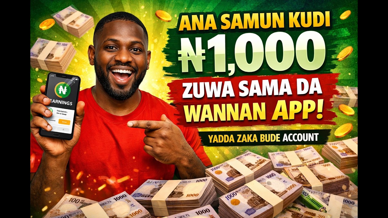 Ana samun kudi ₦1K Zuwa Sama Da Wannan App  - Yadda Zaka Bude Account