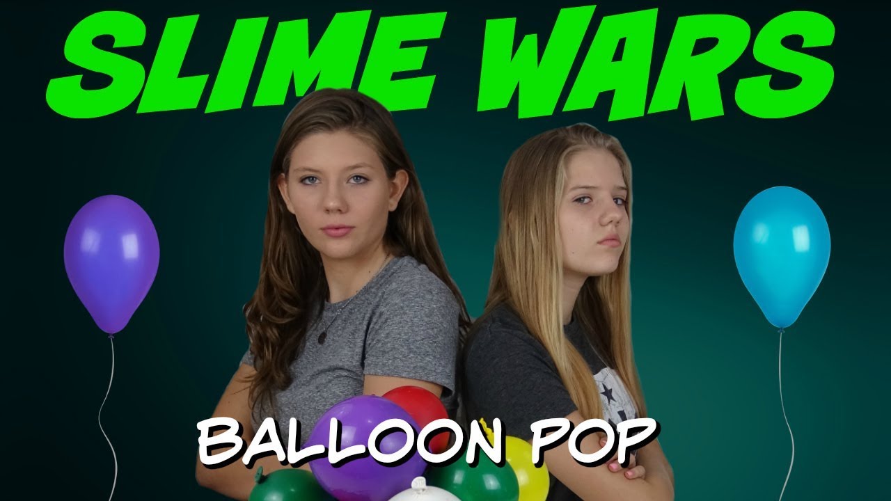SLIME WARS || MAKING SLIME WITH BALLOONS || Taylor and Vanessa