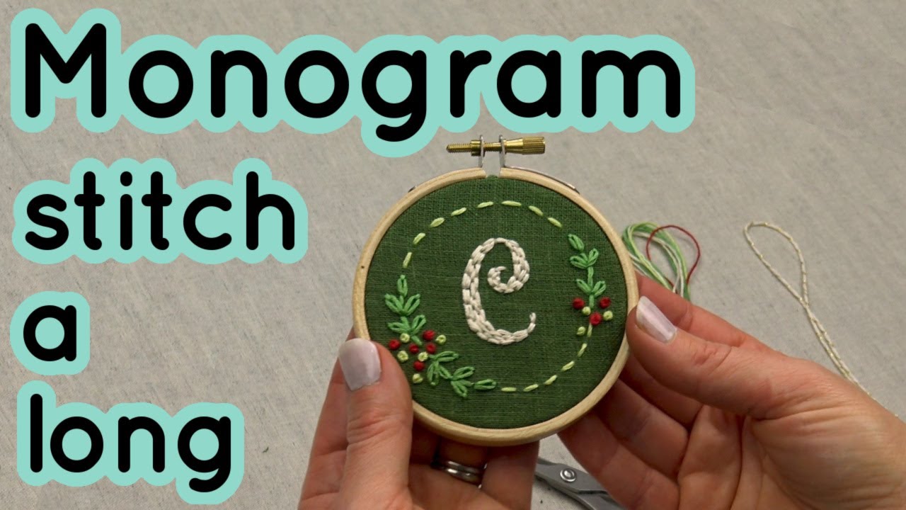 Monogram Ornament #2 Stitch-a-long