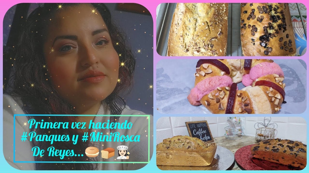 Primera vez haciendo #Panques y #MiniRosca de #Reyes 🥯🌰🍫👩🏻‍🍳 #recetasfáciles #panques #viralvideo 