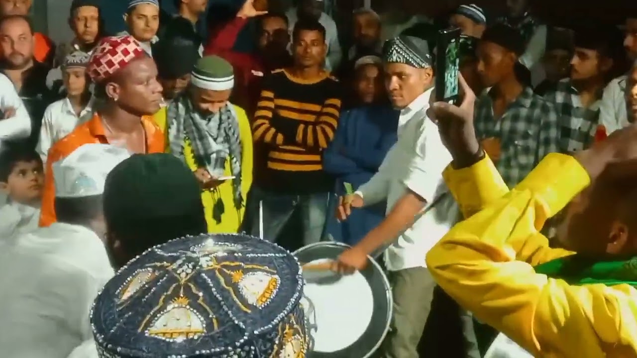 Jamnagar Muharram sidi badsha dhol || chandi bazar one side sidi badsha 🥁🥁