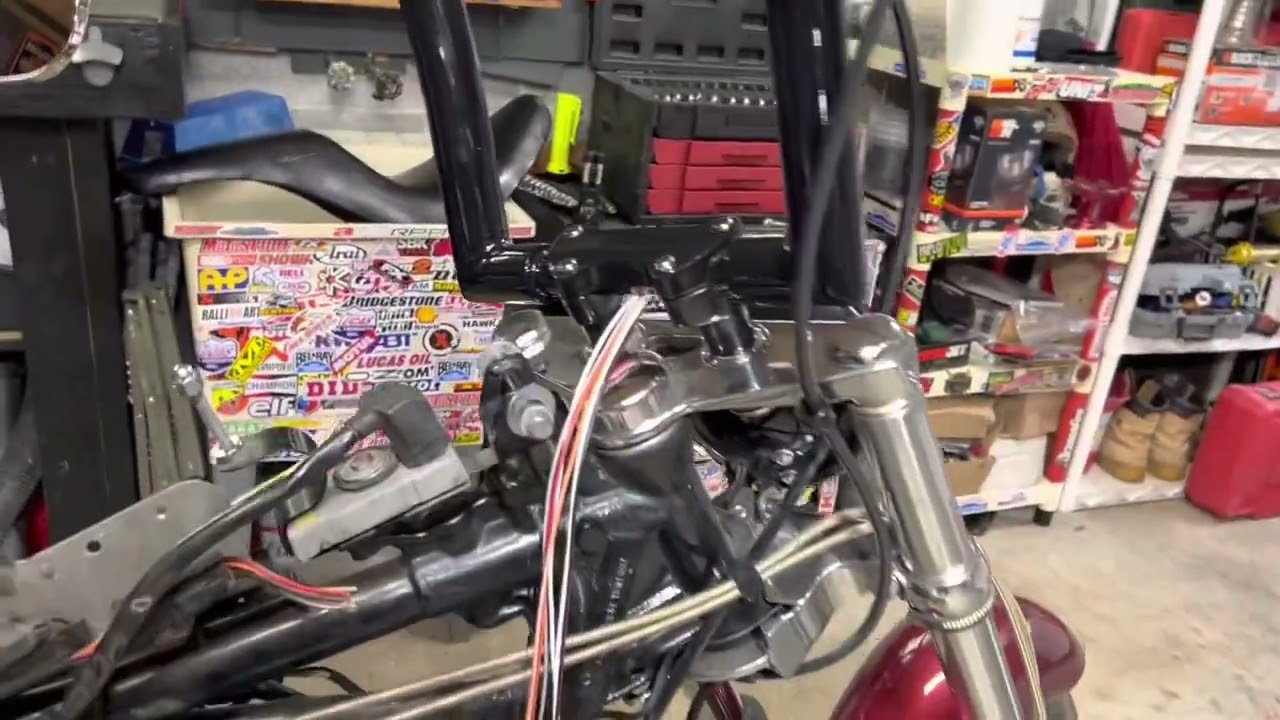 Как: внутренняя проводка руля (ЛЕГКИЙ способ) на мотоцикле Harley Davidson
