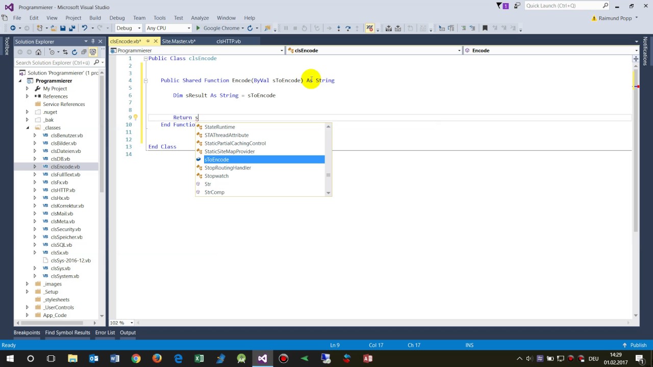 vb.Net: Create a Public Shared Function