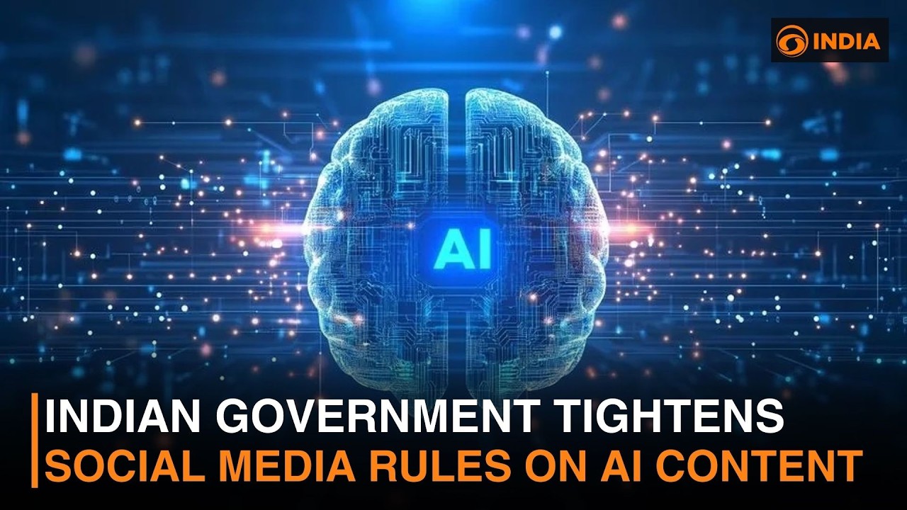 Indian government tightens social media rules on AI content | DD India