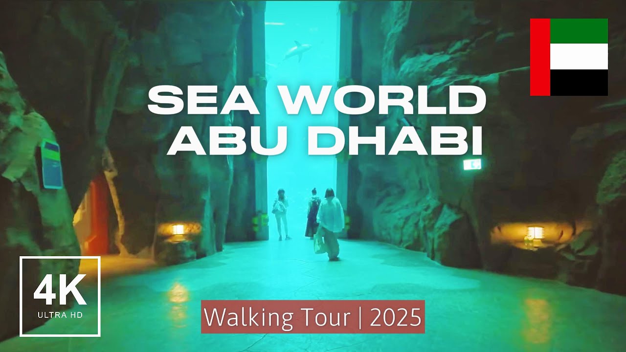 SeaWorld Abu Dhabi 🇦🇪 4K Walking Tour (2025) | New Indoor Ocean World