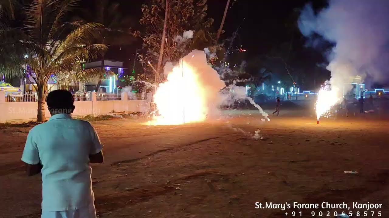 വിളിച്ചു വിളികേട്ട' കാഞ്ഞൂർ പുണ്യവാളന്റെ തിരുനാൾ വെടിക്കെട്ട് - 20 ജനുവരി 2026 