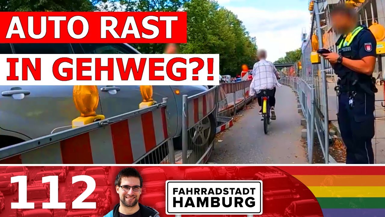 Radfahren in Hamburg (Teil 112) | Fahrrad Dashcam Hamburg