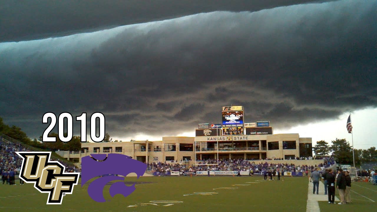 Ominous storm clouds delay UCF-Kansas State football game in 2010 🌩️