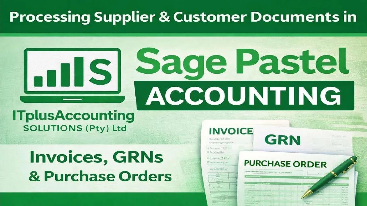 👉 Обработка документов поставщиков и клиентов в Sage Pastel | Счета-фактуры, GRN и заказы на закупку