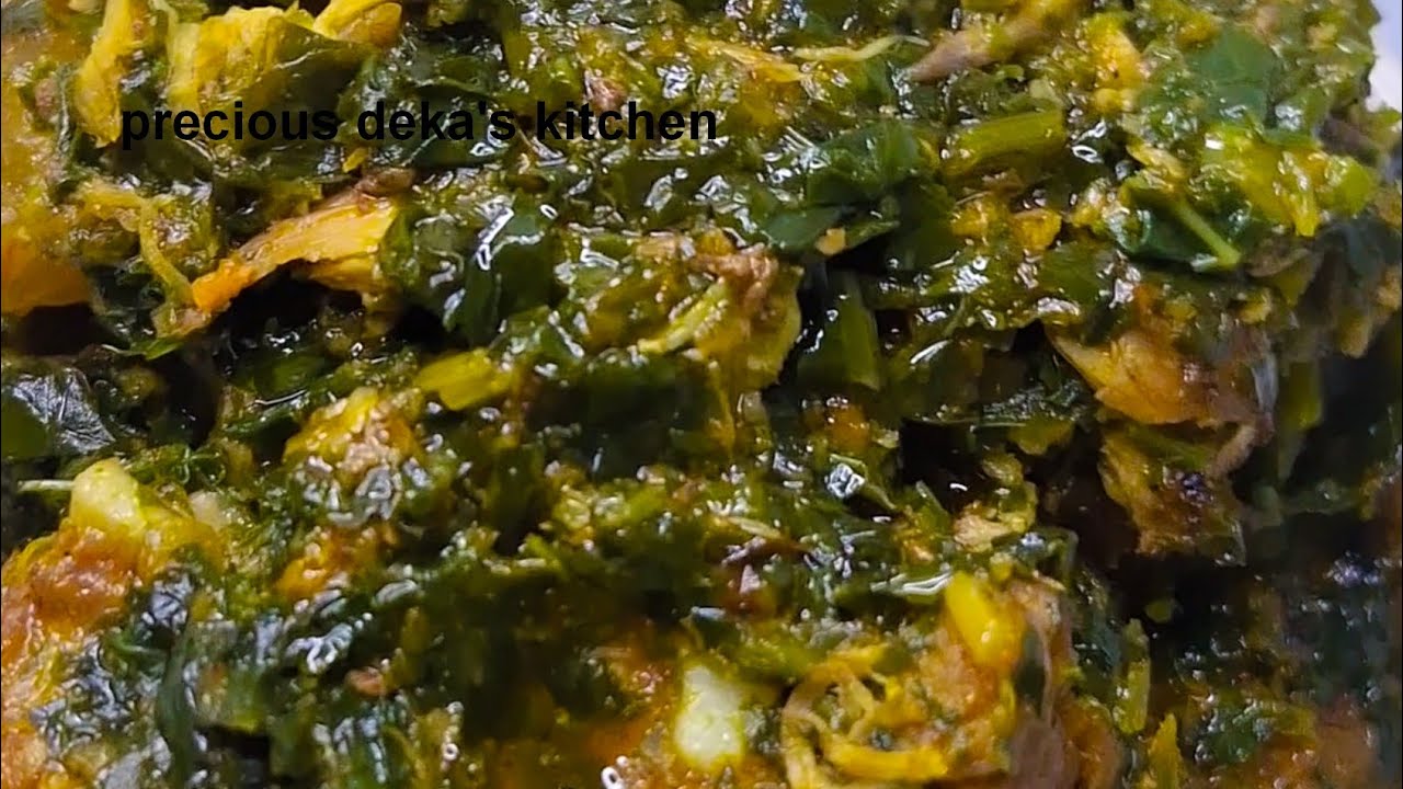 HOW TO MAKE A NIGERIAN STYLE VEGETABLE SOUP WITH KALE AND SPINACH. #yt #viralvideo #cooking #fyp