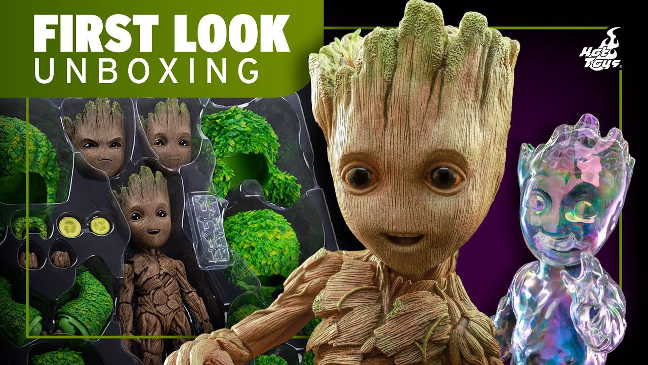 Hot Toys Groot (Deluxe Version) Collectible Figure Unboxing | First Look