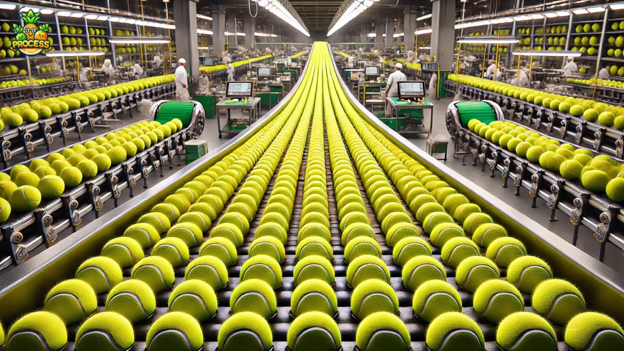 How Tennis Balls Are Made in a Factory | The Ultimate Tennis Ball Production Line