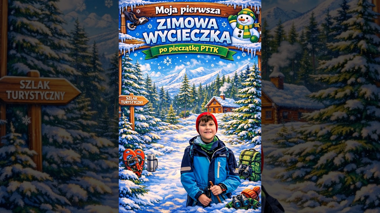 Zimowe wyjście 🟢 zielonym szlakiem na Markowe Szczawiny po pieczątkę PTTK 🏔️