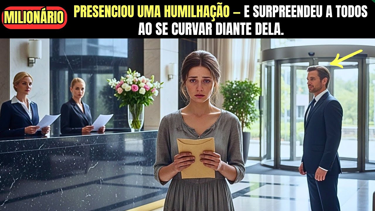 MILIONÁRIO PRESENCIOU UMA HUMILHAÇÃO — E SURPREENDEU A TODOS AO SE CURVAR DIANTE DELA.