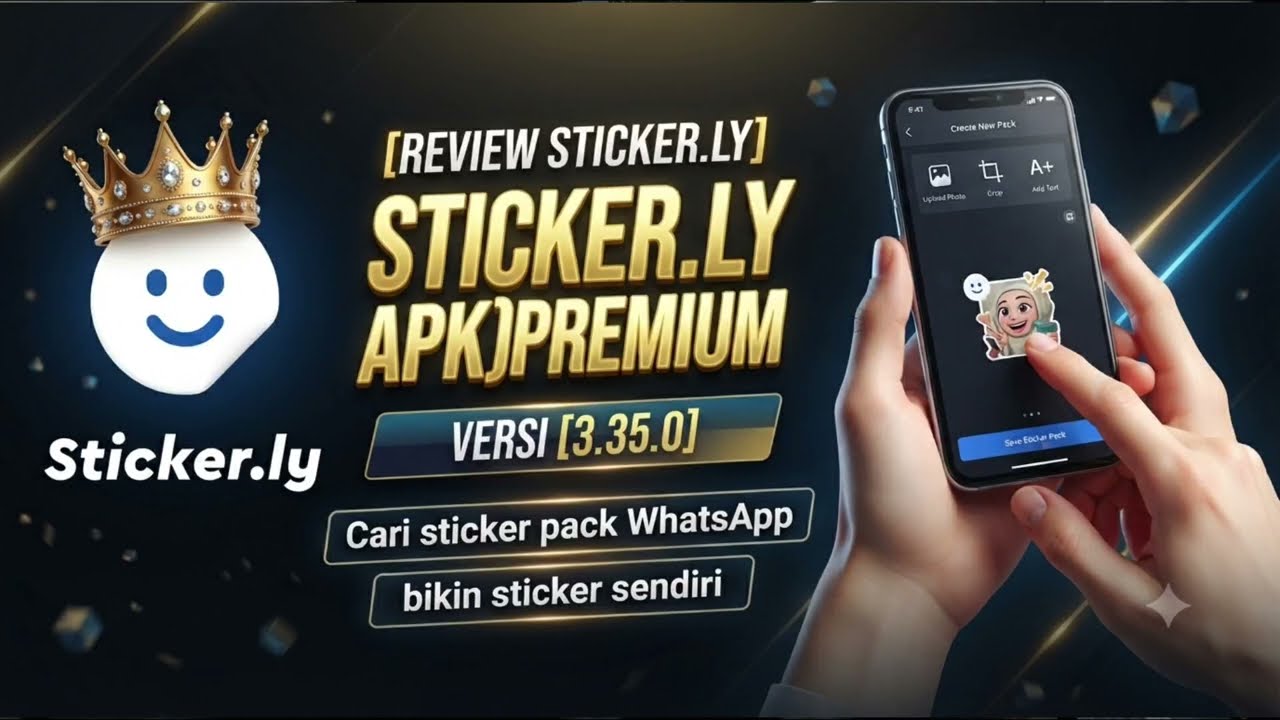 STICKER.LY 3.35.0 APLIKASI PREMIUM YANG BISA BIKIN STICKER WHATSAPP MOD SENDIRI TERBARU 