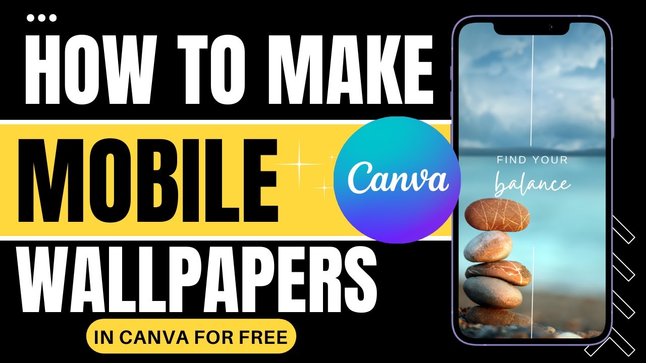 Как создавать обои для мобильных телефонов в Canva | Урок по созданию фоновых изображений для тел...
