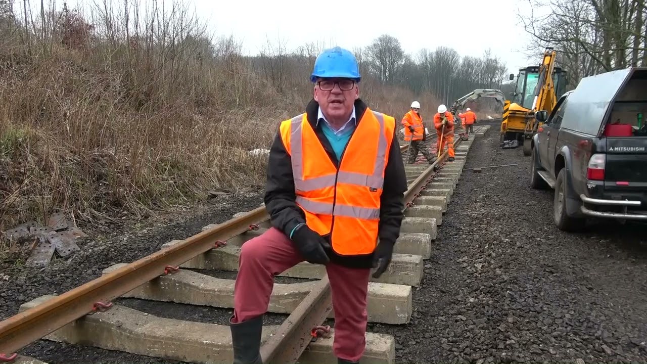 ELR Track renewal north of Stubbins