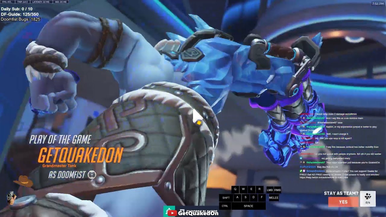 POTG! One Punch Man Overwatch 2 - GetQuakedOn Doomfist Gameplay
